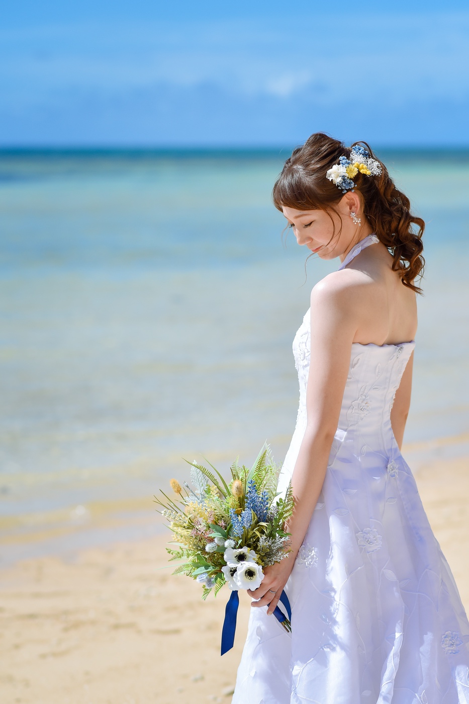 21年1月 沖縄で前撮り 花嫁さんのヘアスタイルまとめ Bless Ishigaki